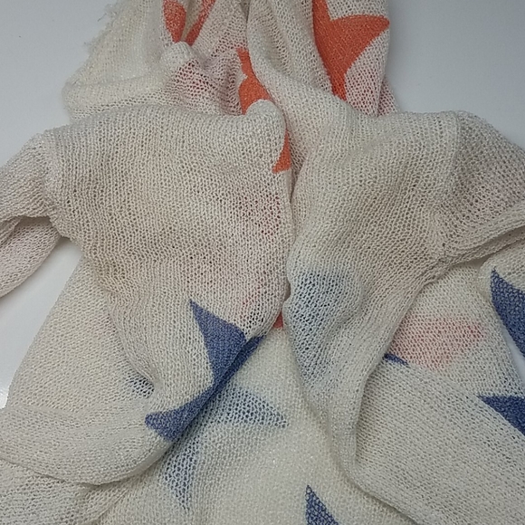 Star Print Sheer See Through Sweater - Picture 9 of 11